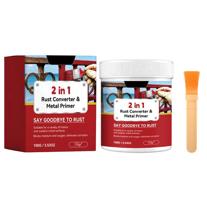 🥳HOT SALE🥳💞Rust Converter –2-in-1 weather-resistant Rust Converter Metallic Paint✅