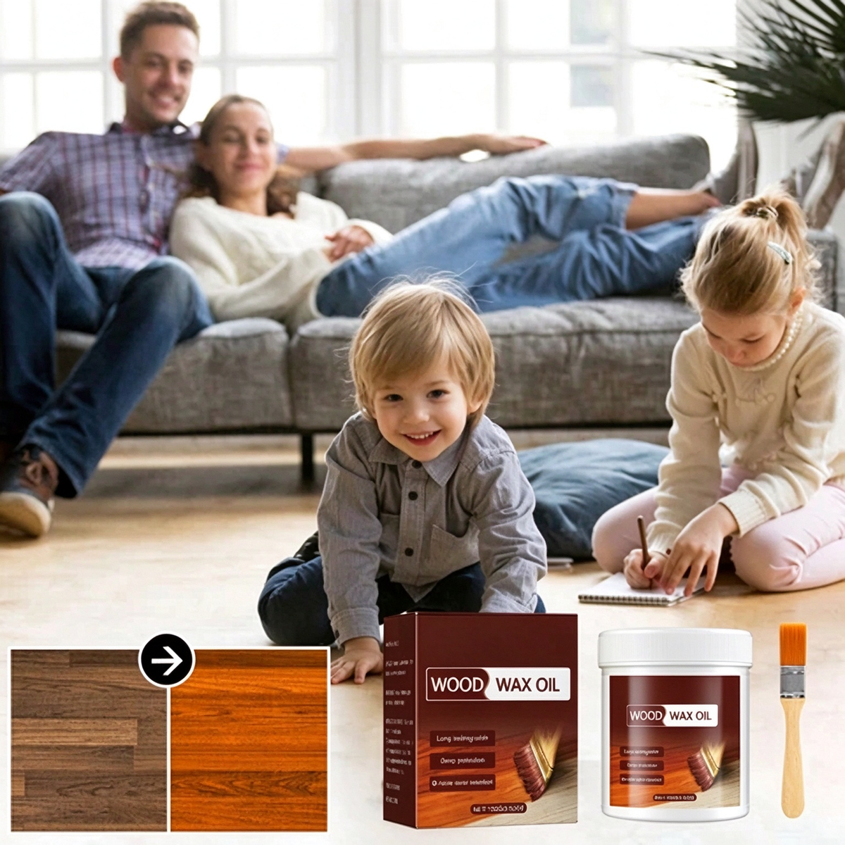 🥳2026 HOT SALE💞🔥Buy 1 Get 1 Free 🔥🧰🛠️Wood Cleaner & Polish - Comes with Premium Brush