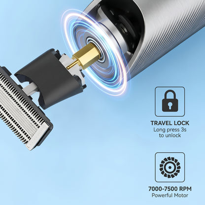 ⚡Limited-time 50%OFF🍛3-in-1 Men's Shaver Multifunctional Magnetic Head Replacement Shaving Set
