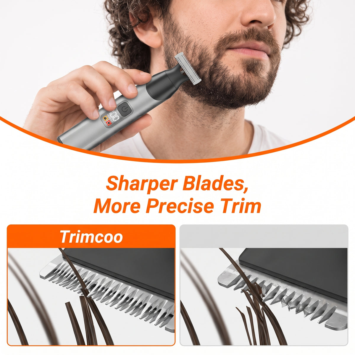 ⚡Limited-time 50%OFF🍛3-in-1 Men's Shaver Multifunctional Magnetic Head Replacement Shaving Set