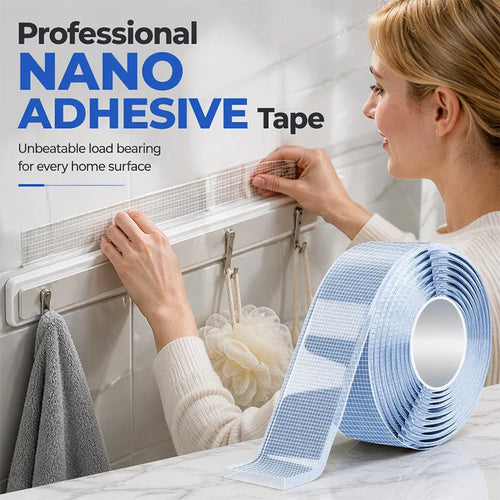 Stick Anything Instantly! Washable Nano Double-Sided Tape