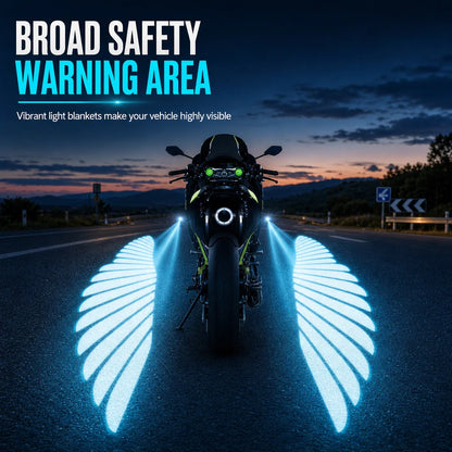 🏍️🔥Motorcycle LED Angel Wings Ground Projection Lights