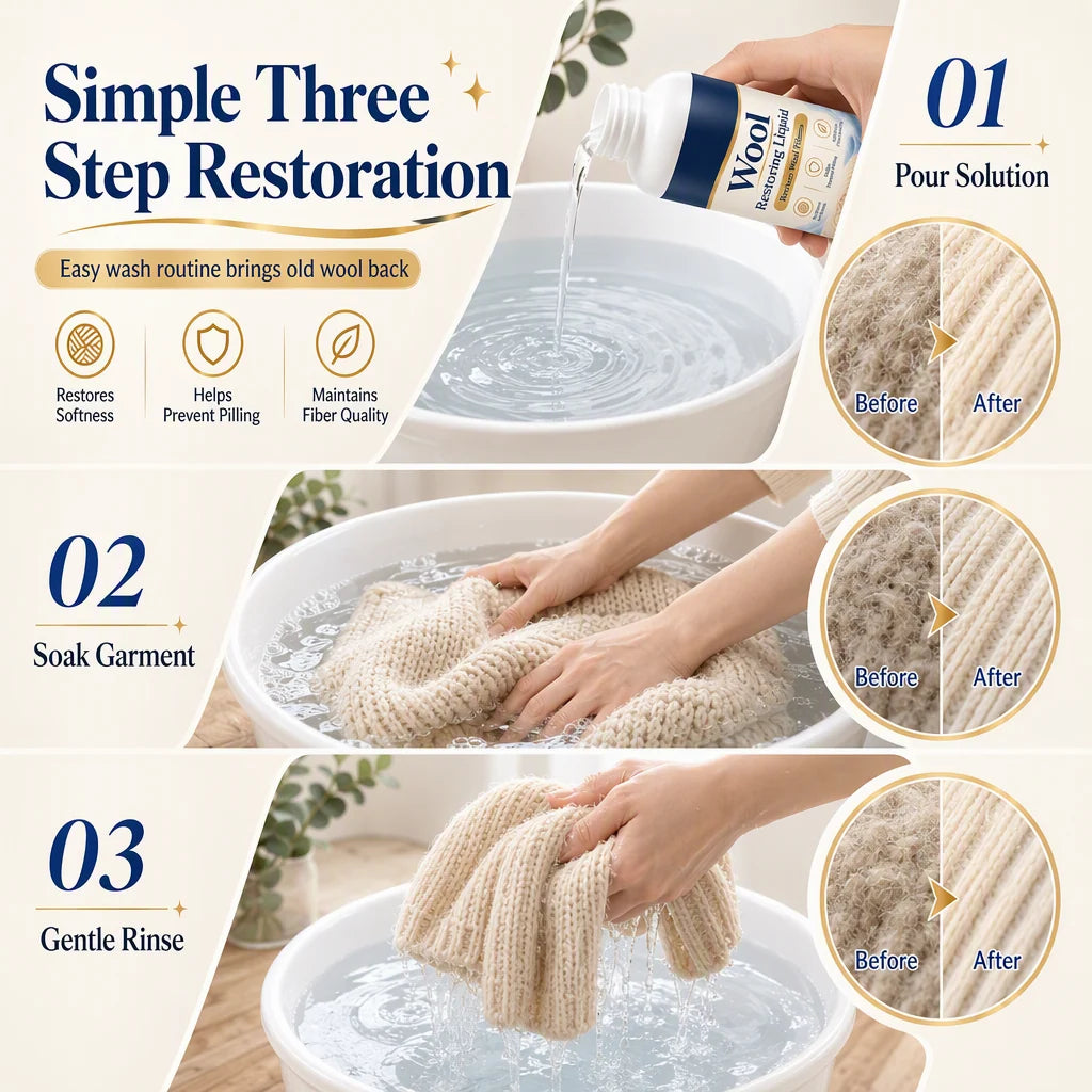 💕Buy 1 Get 1 Free🎁Cashmere Sweater Fiber Care and Repair Agent
