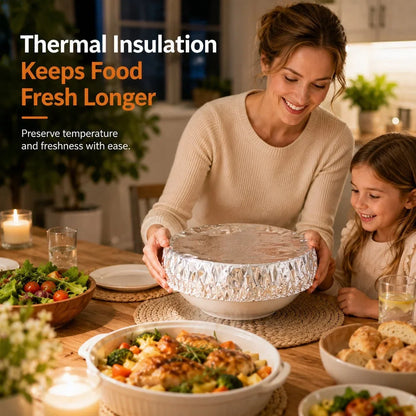 Limited-Time Half-Price Offer 🍽️ Reusable Aluminum Food Cover