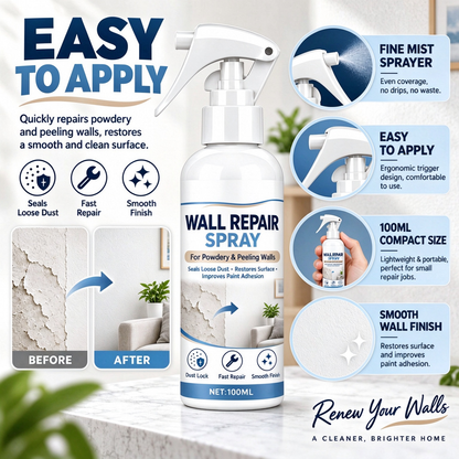 ⏳ Buy 1 Get 1 Free! ⏰Wall Putty Repair Spray 丨For wall dusting, peeling, dust sealing, and reinforcement of old walls for renovation