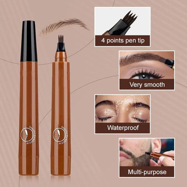 💥Buy one get one free🎁Waterproof Four-tip Beard and Eyebrow Pen✨