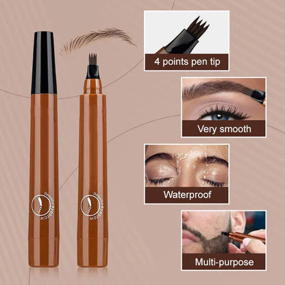 💥Buy one get one free🎁Waterproof Four-tip Beard and Eyebrow Pen✨