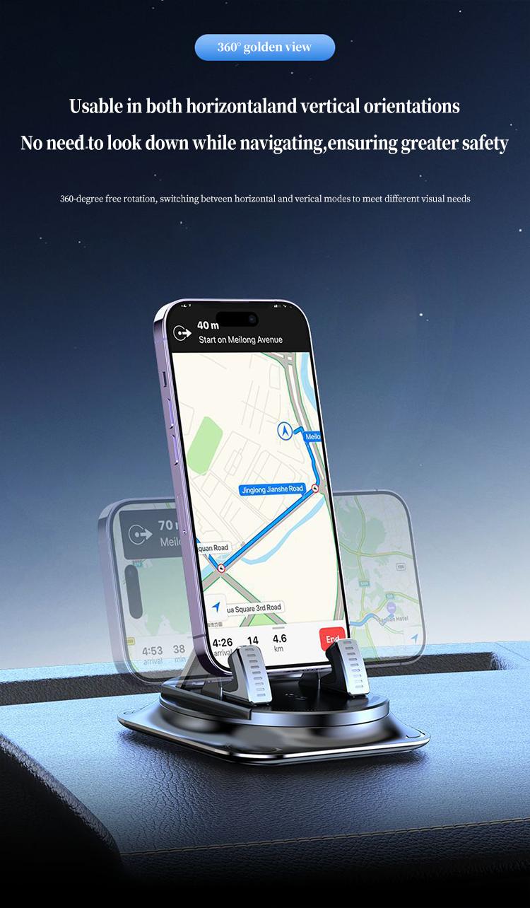 🔥58%OFF🚗Car Navigation Mount, Multi-Functional Car Mount, 360° Rotatable and Adhesive