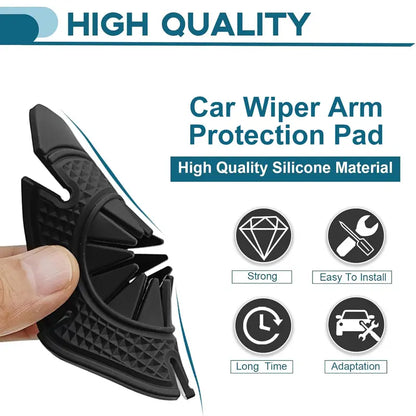 4-Pack Silicone Windshield Wiper Arm Protective Covers – Car Accessories 🚗