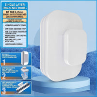 Thickened glass scraping