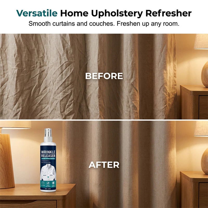 👔 Wrinkle-removing spray for clothes – No ironing required