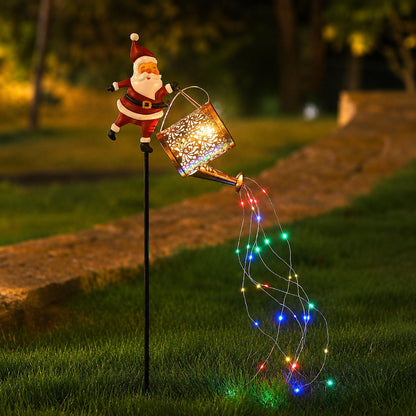🎄🎅Santa Solar Watering Can Christmas Garden Light