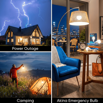💡🛋️ 3PC Set – Rechargeable Emergency Light Bulbs