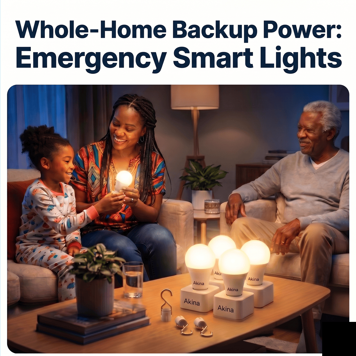 💡🛋️ 3PC Set – Rechargeable Emergency Light Bulbs