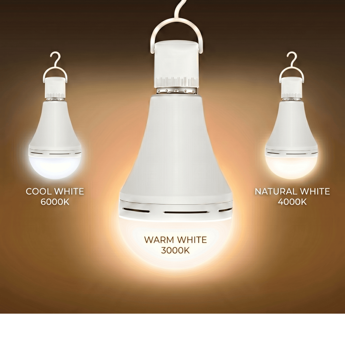 💡🛋️ 3PC Set – Rechargeable Emergency Light Bulbs