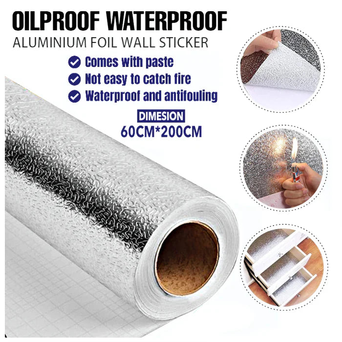 📢 HOT  SALE ! ✨Aluminum Foil Self Adhesive Wall Stickers