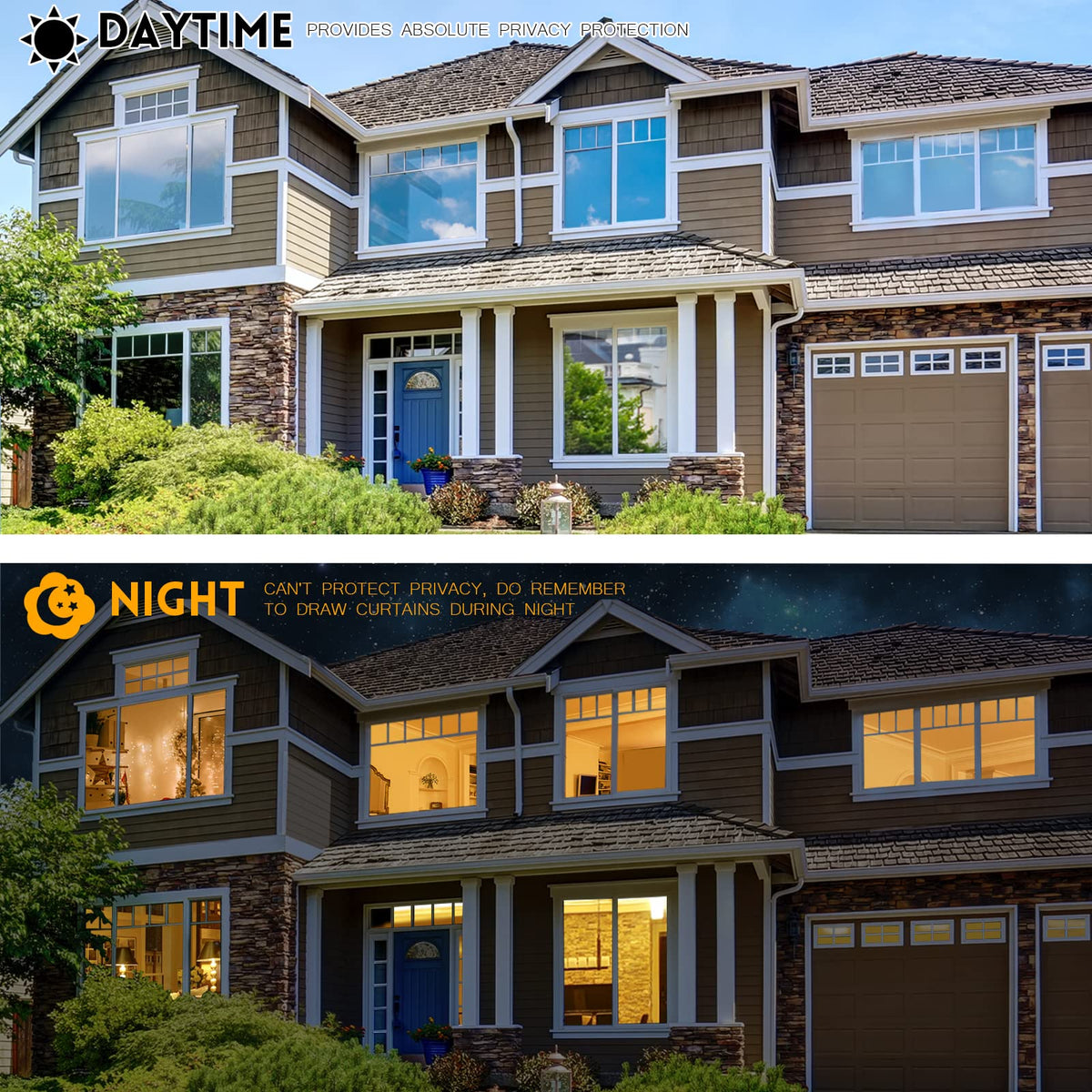 ✨One-Way Mirror Window Privacy Film – Daytime Privacy, UV Protection & Heat Control