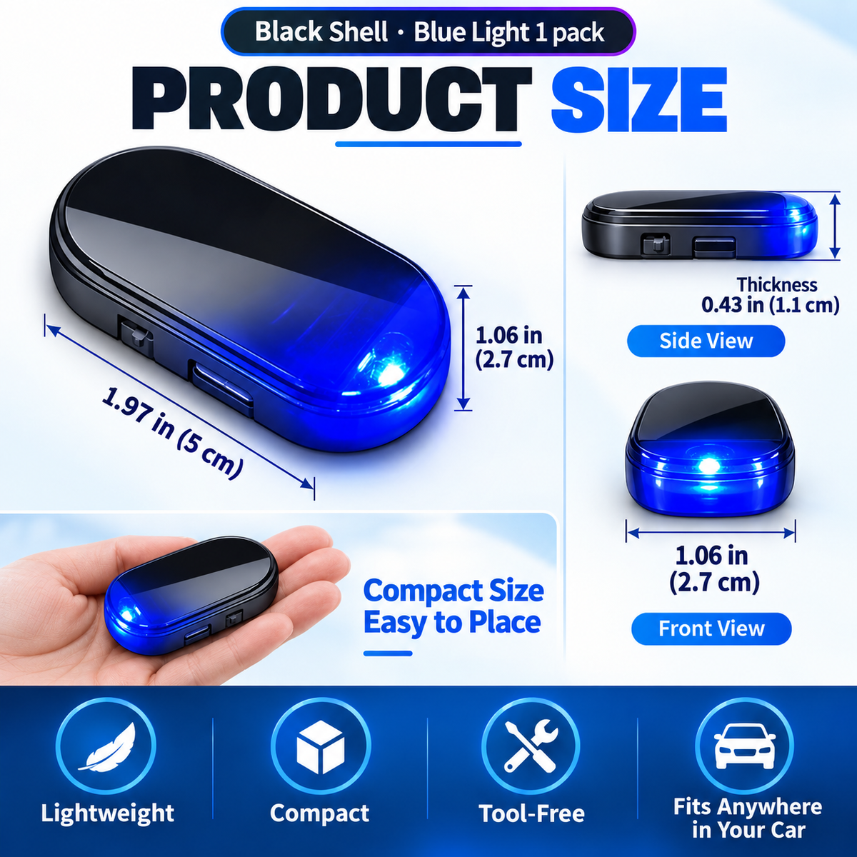Buy 1 Get 1 Free🚨 Solar-Powered Anti-Theft Car Alarm & Warning LED Light
