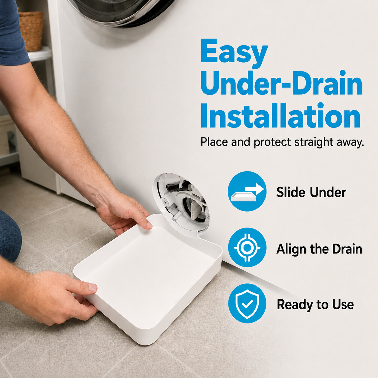 👗Washing Machine Drip Tray