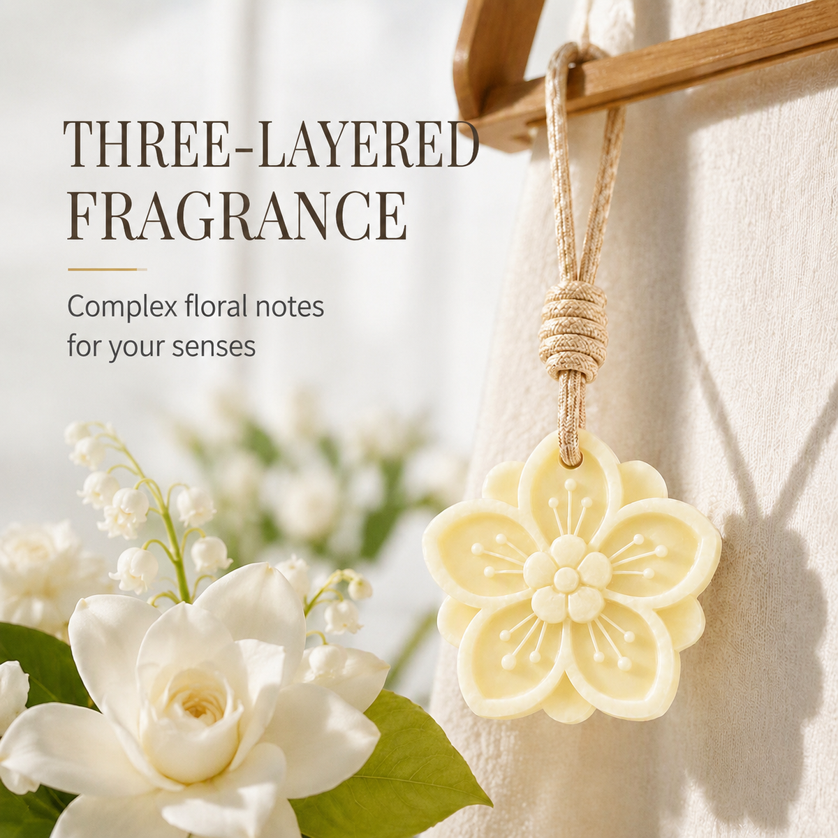 🔥 50% Off for a Limited Time ❤️‍🔥 Hanging Gardenia-Scented Wax Tablet 🌸