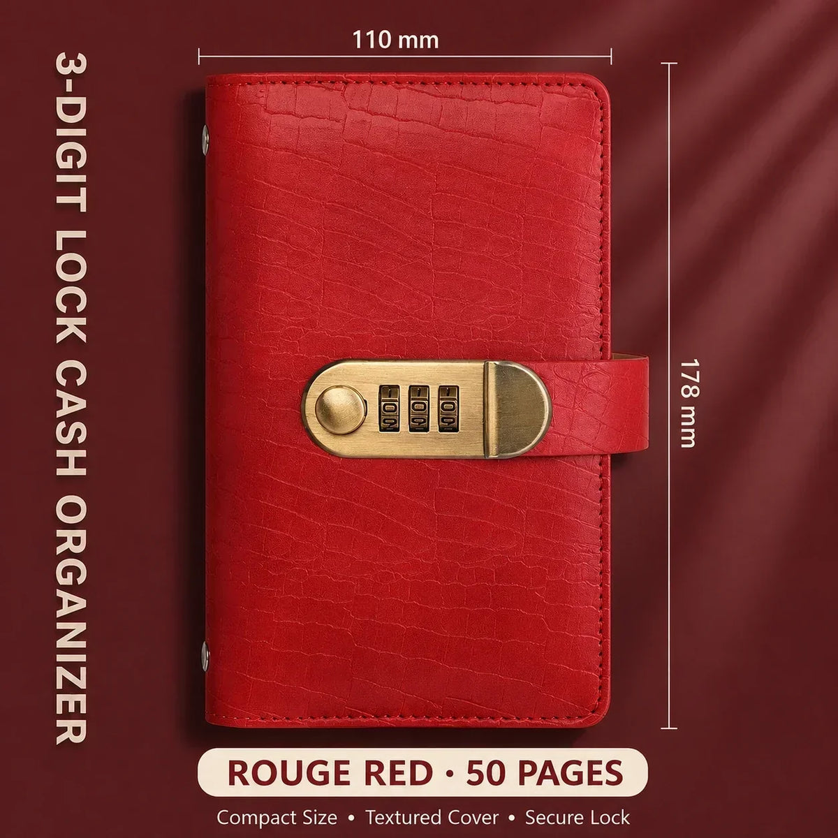 🔐Locking Banknote Collection Booklet | Holds 100 Bills