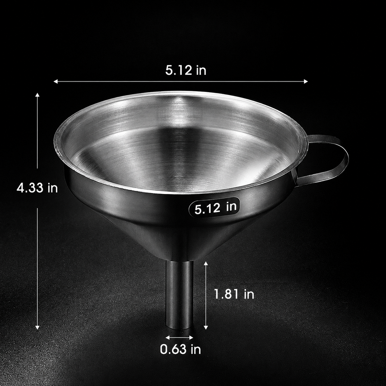 🍳304 Stainless Steel Kitchen Funnel with Fine Mesh Strainer – Fast, Clean & Mess-Free Pouring