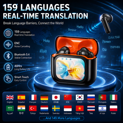 🎧Bluetooth Wireless Noise-Canceling Translation Earbuds Al Translation Earbuds