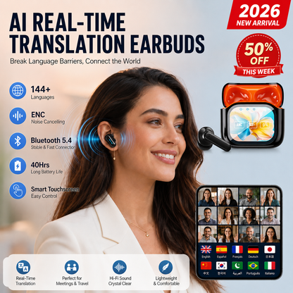 🎧Bluetooth Wireless Noise-Canceling Translation Earbuds Al Translation Earbuds