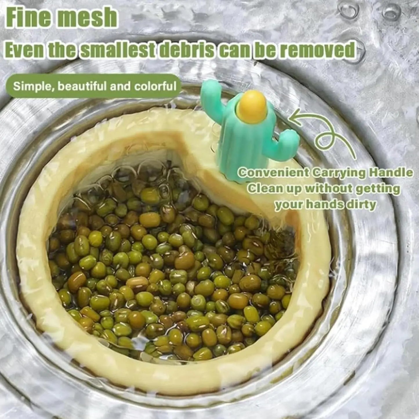 🔥LAST DAY 50% OFF  🥬2pcs Cactus Sink Filter Basket