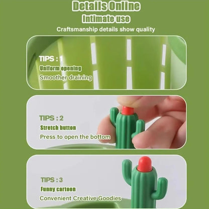 🔥LAST DAY 50% OFF  🥬2pcs Cactus Sink Filter Basket