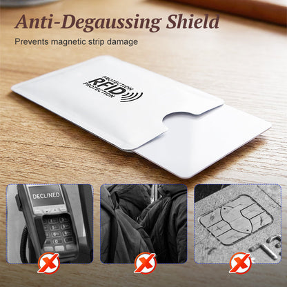 💳🗃️8 Pack RFID Blocking Anti Theft Card Sleeves