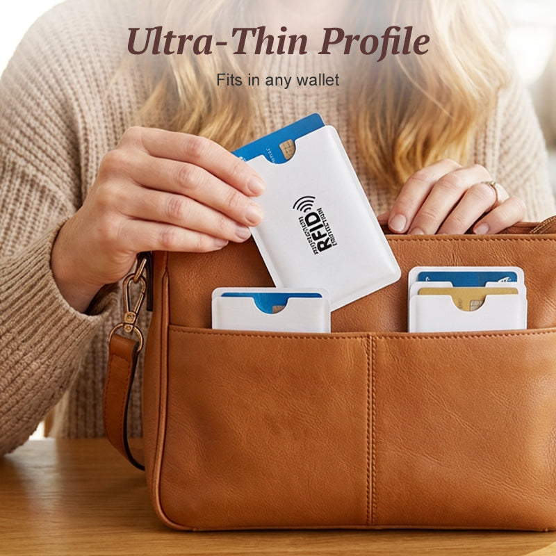 💳🗃️8 Pack RFID Blocking Anti Theft Card Sleeves