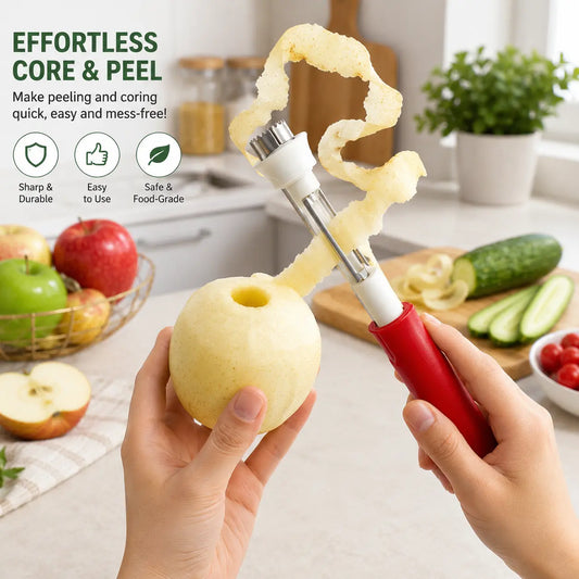 🍎Limited-time 50% off✨2-in-1 Apple Corer & Peeler