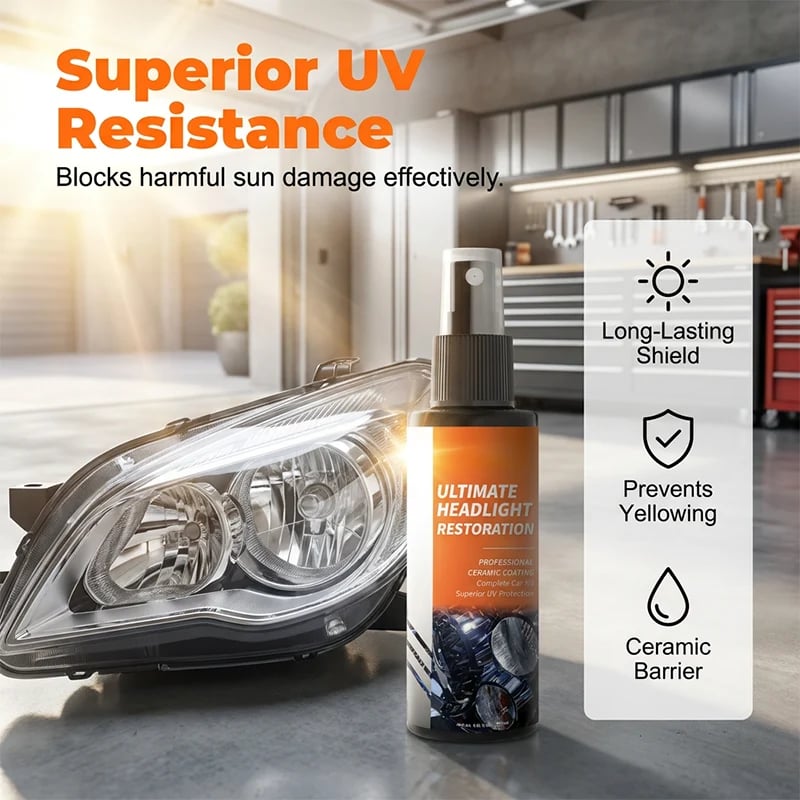 🔥Buy 2 Get 1 Free✨Professional Headlight Restoration Spray Kit