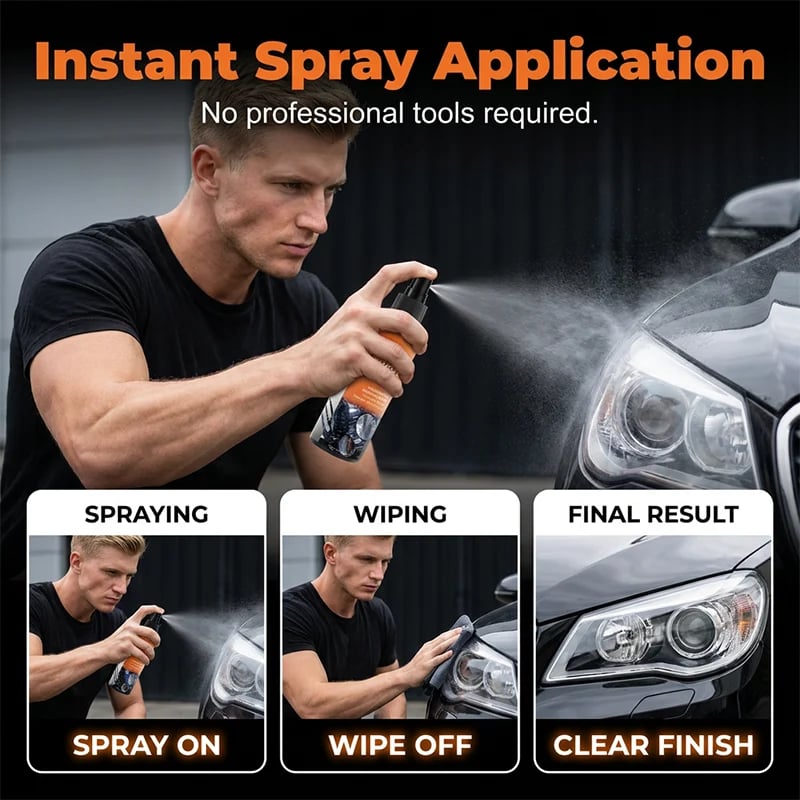 🔥Buy 2 Get 1 Free✨Professional Headlight Restoration Spray Kit
