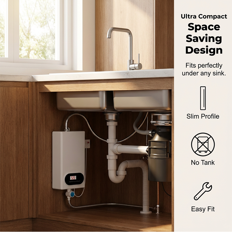 📢 Last Day Sale 57% OFF💥Compact & Safe Instant Electric Water Heater