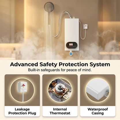 📢 Last Day Sale 57% OFF💥Compact & Safe Instant Electric Water Heater
