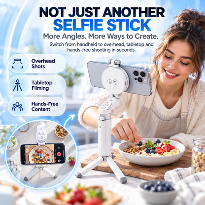 ✨50%OFF📸 Zoomable Magnetic Palm Grip | Selfie Stick & Tripod
