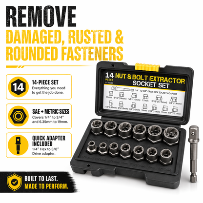 🔥Hot Selling✨Impact Bolt Nut Extractor Set