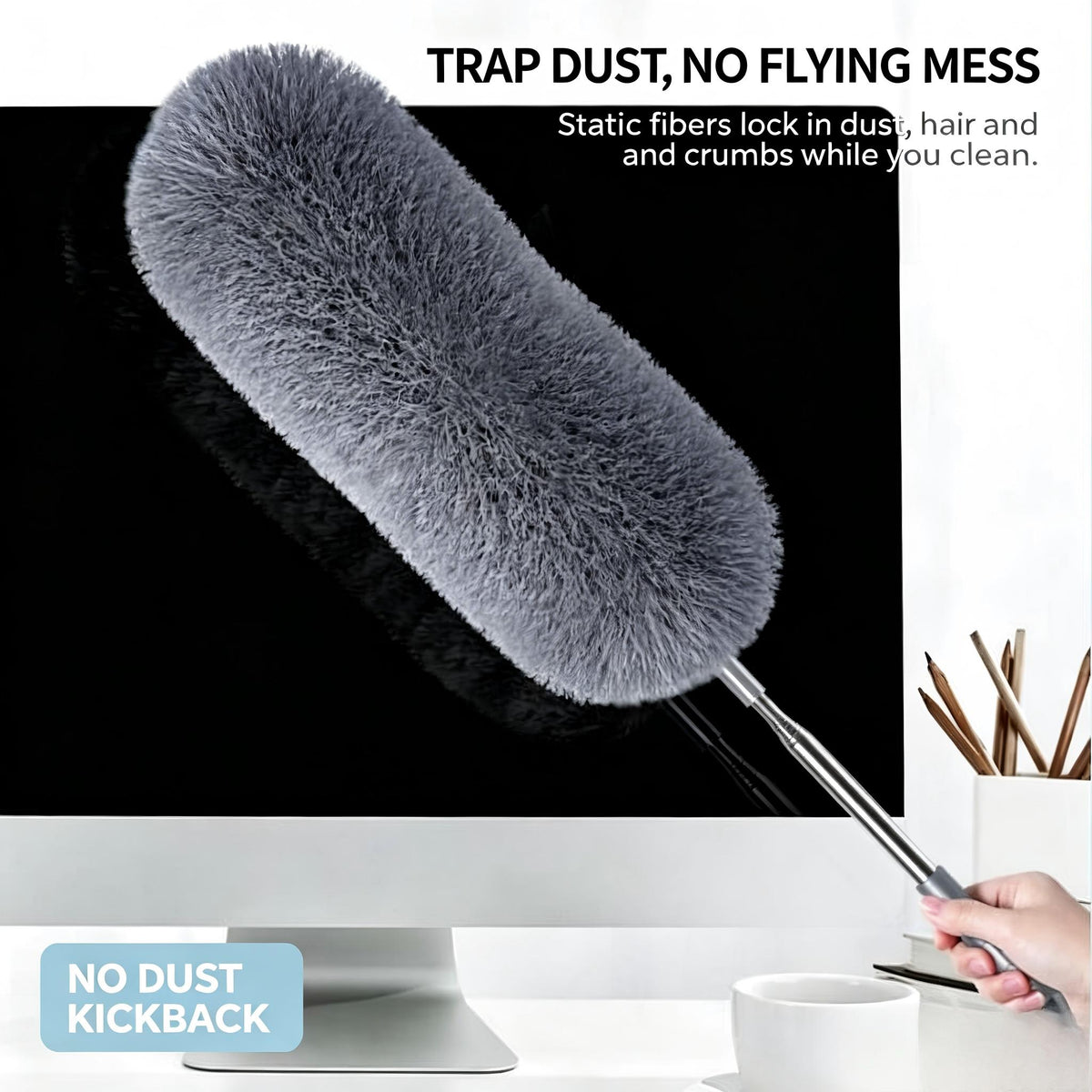 📢50% OFF !! ⏰ Retractable Rod Fiber Dust Cleaning Artifact