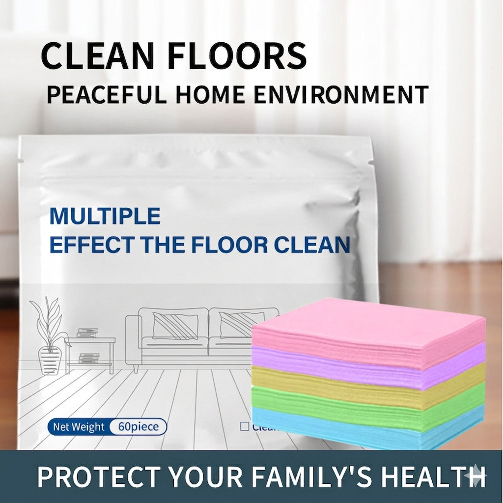 🧹 50% OFF NOW!✨ 100-Pieces Multi-Effect Floor Cleaning Sheets – Powerful Stain Removal & Fresh Scent 🌿