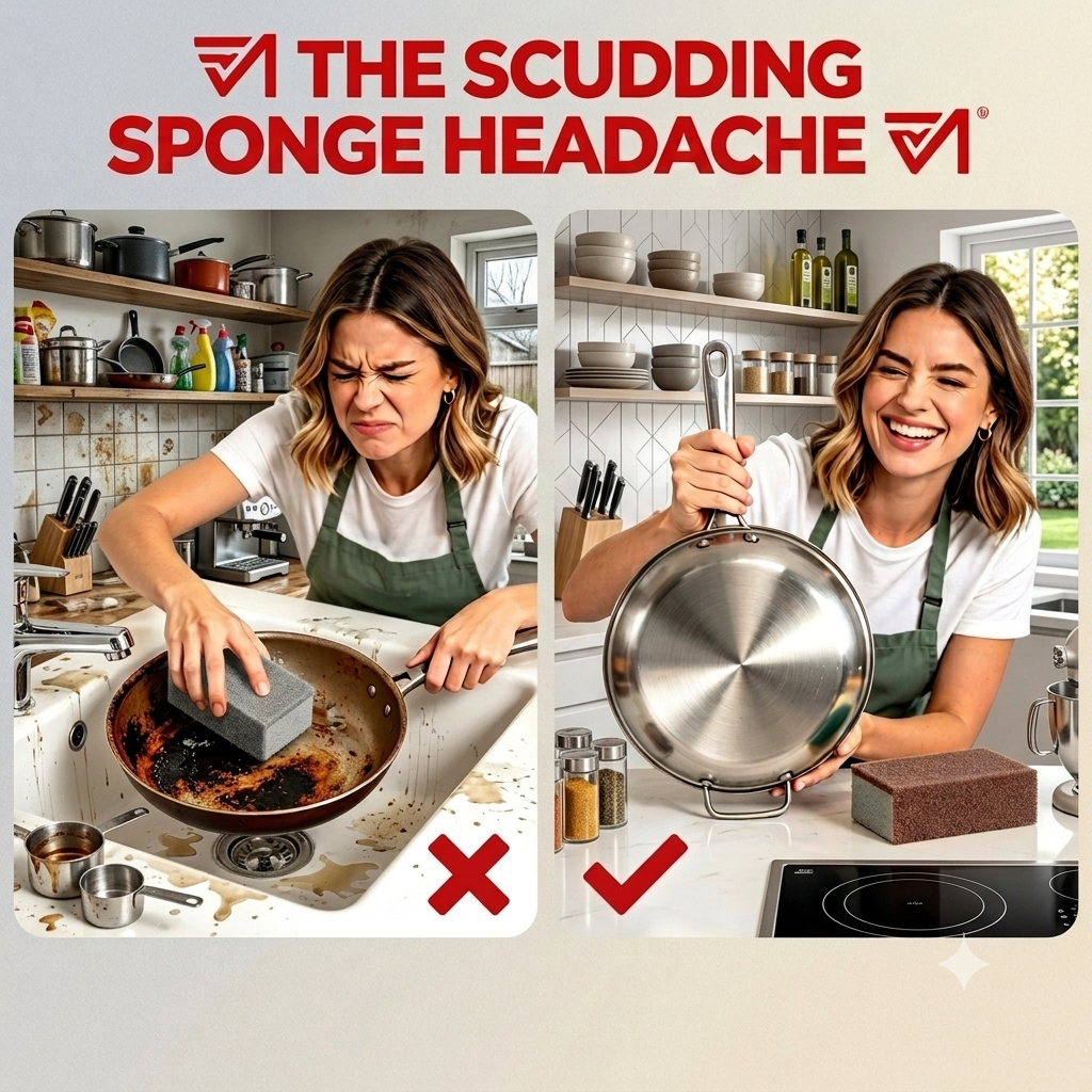 🧽 Enjoy 50% off! 🎉 Brown sponge cleaning brush