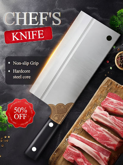 ⚡ 50% off 🔪 Stainless steel dual-purpose kitchen knife (chopping and slicing)