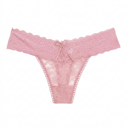✨Buy 1 Get 1 Free✨Women's thin, breathable, seamless thong panties with sexy lace, hollow-out cross straps and bikini design
