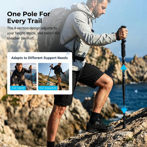 ⛰️ 50% off 🔥 Adjustable Aluminum Alloy Hiking Pole