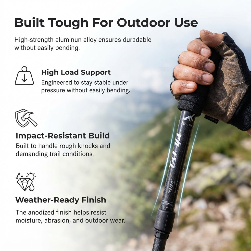 ⛰️ 50% off 🔥 Adjustable Aluminum Alloy Hiking Pole