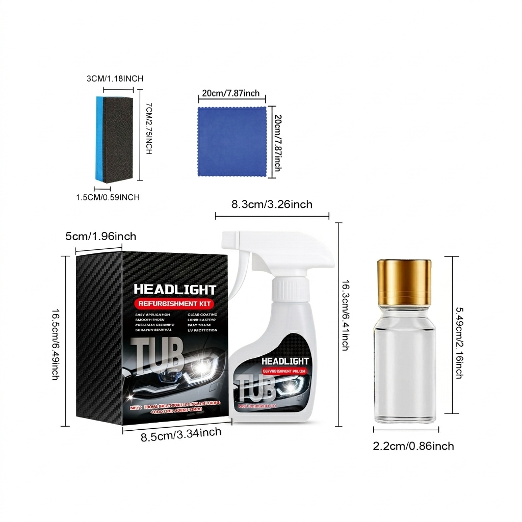 🔥2026 HOT SALE💥Car headlight care and polishing set