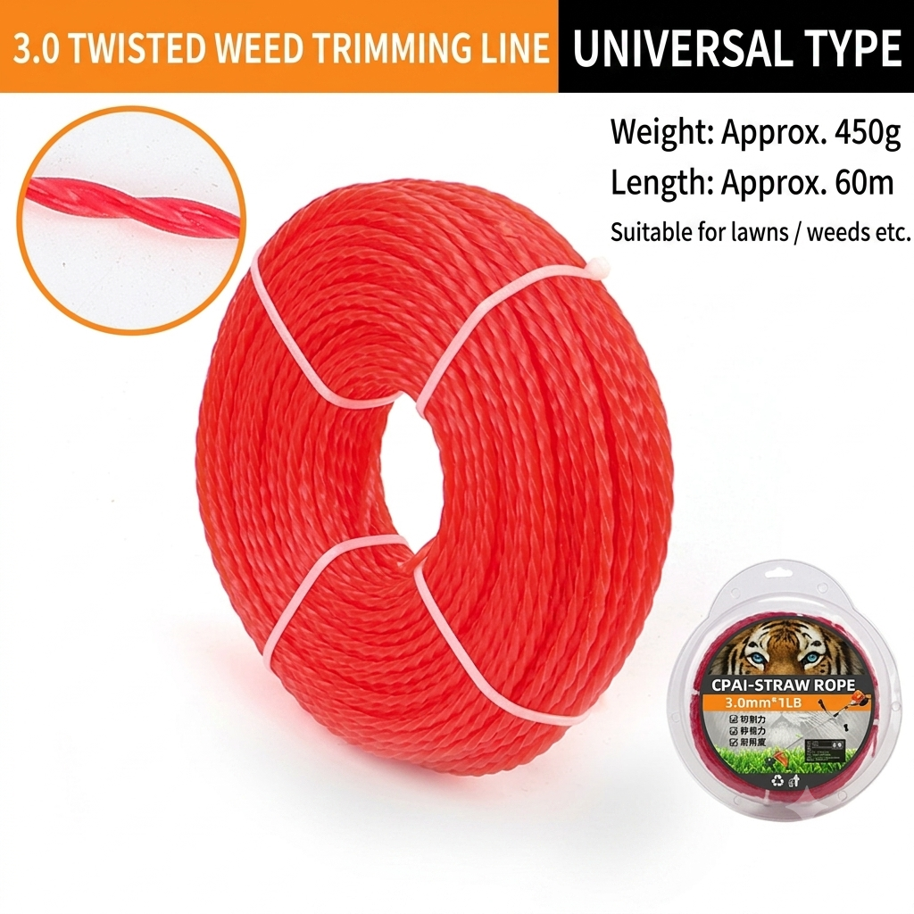 🔥50%off 🔥🌿200 FEET Universal Heavy-Duty Trimmer Line – Cut-to-Fit, Lasts Up to 10 Years