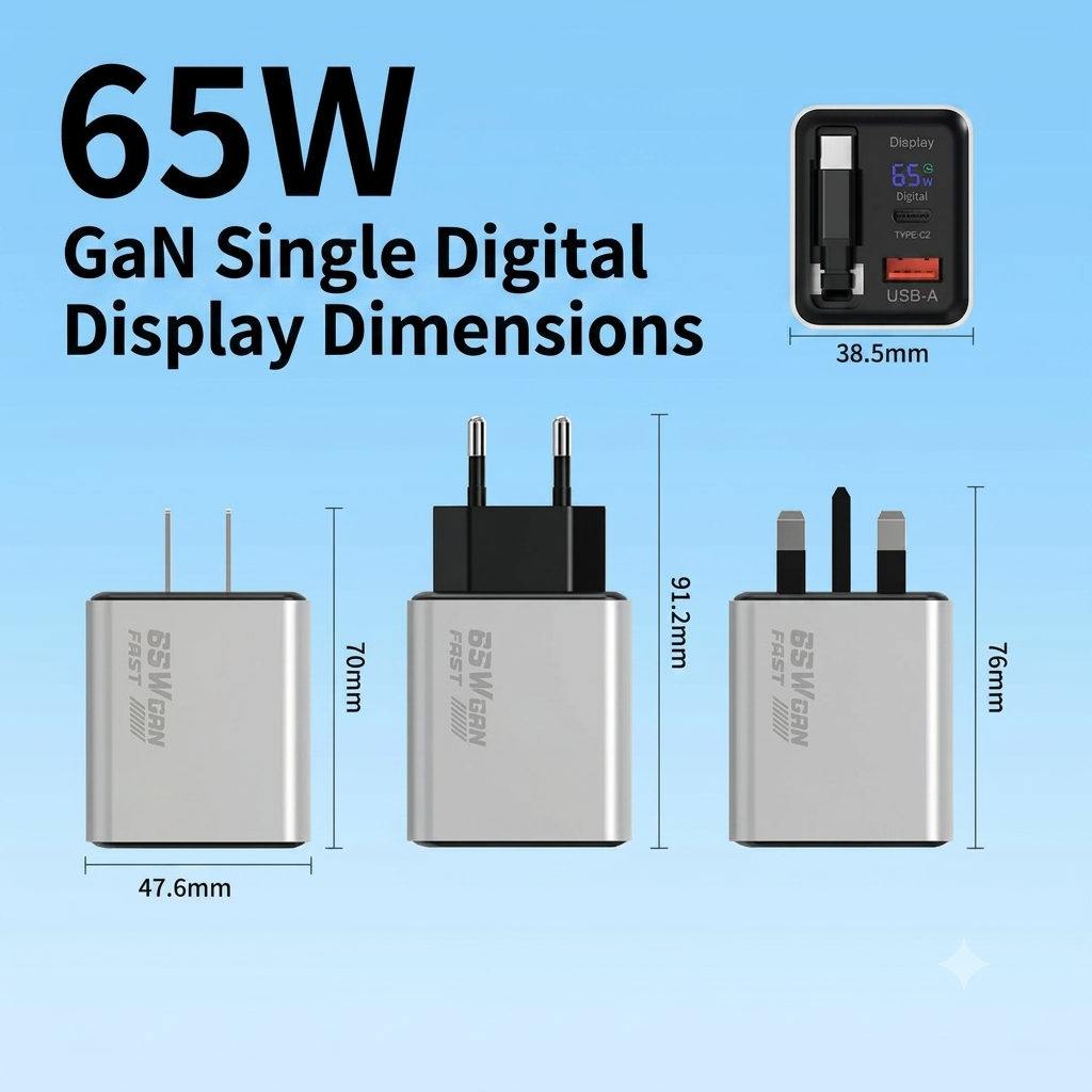 ✨Buy 1 Get 1 Free✨65W fast charging retractable cable charger head