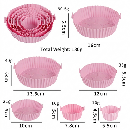 🔥2026 HOT SALE🔥6-Piece Silicone Baking Tray Set For Air Fryers